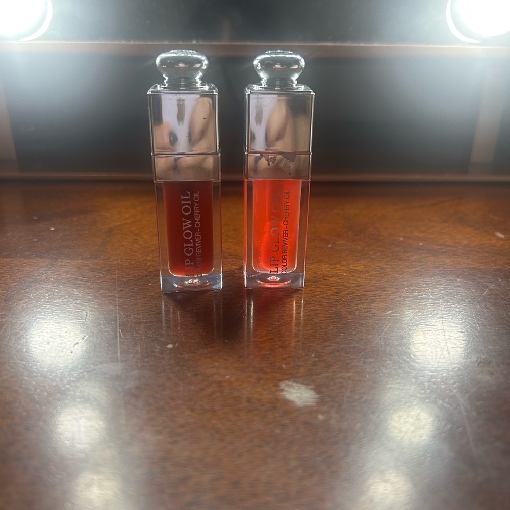 Dior Lip Glow Oil Set - Red and Pink